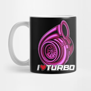 I Love Turbo (Fuschia) Mug